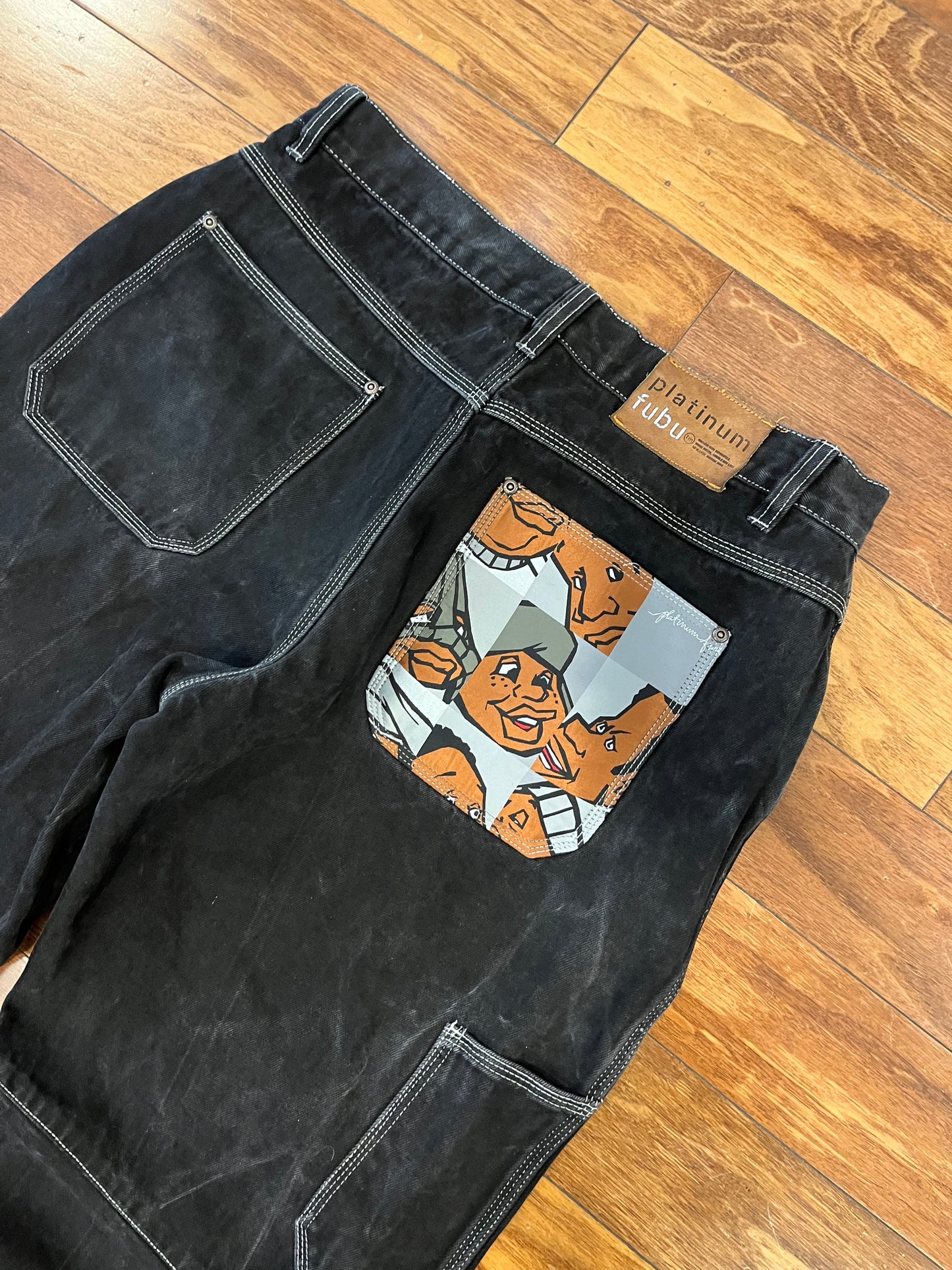 00s Platinum Fubu Vintage Fat Albert Jeans (36 x 31)