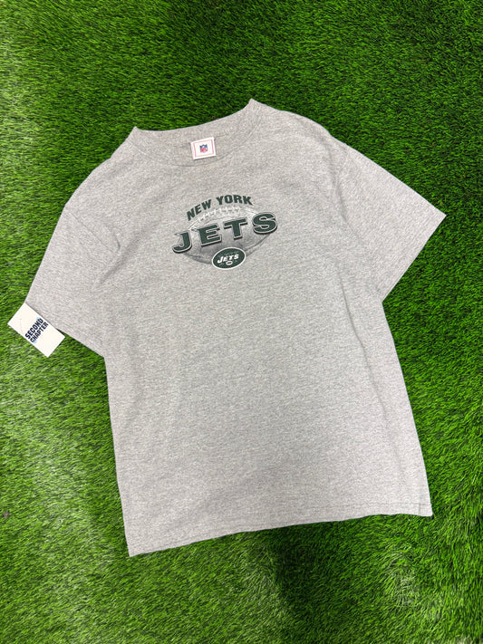 00s NY Jets Grey Essentials Tee (L)