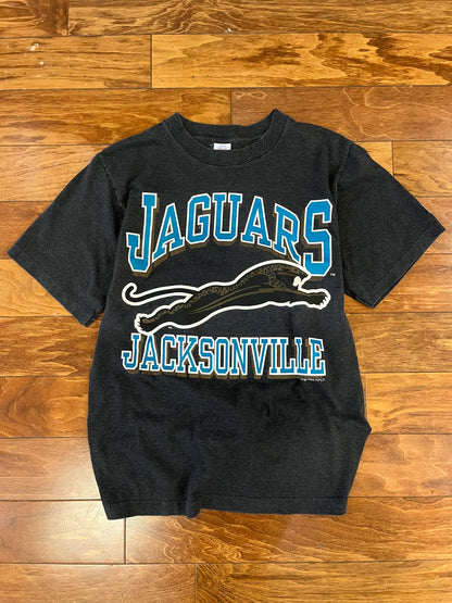 1993 Jacksonville Jaguars Logo 7 Striped Tee (M)