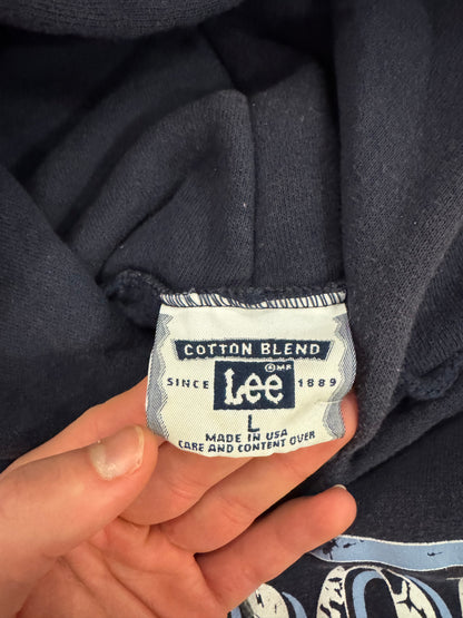 90s University of North Carolina (UNC) Vintage Lee Faded Hoodie (L)