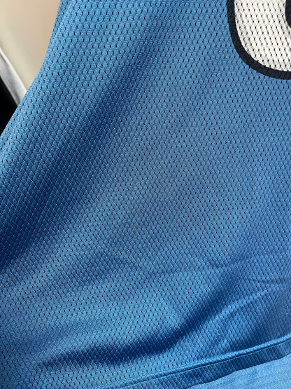 00s Detroit Lions Matthew Stafford Reebok Blue Jersey (XL)