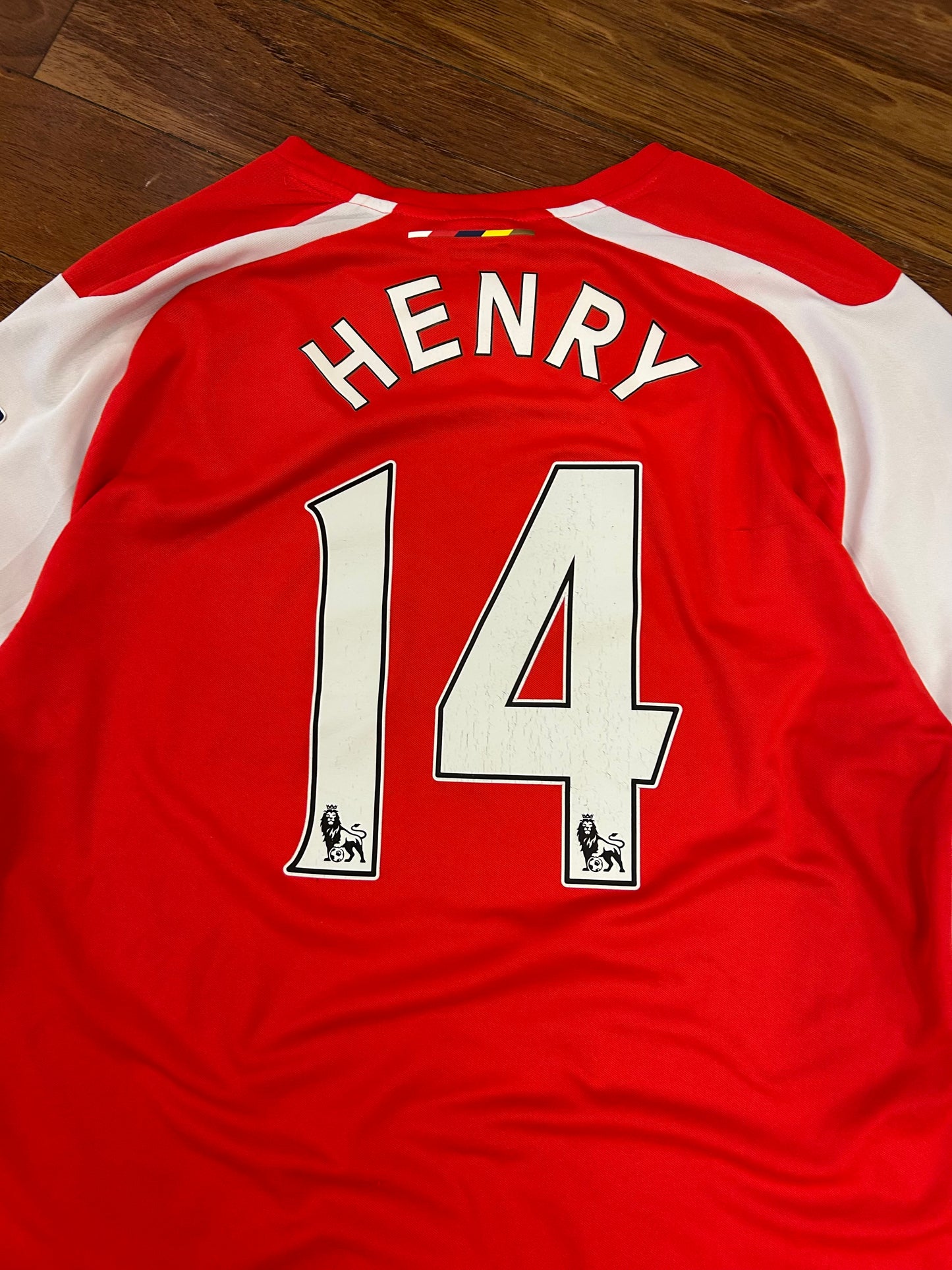 Arsenal Puma Henry #14 Premier League Soccer Jersey 2014-15 Kit (XL)