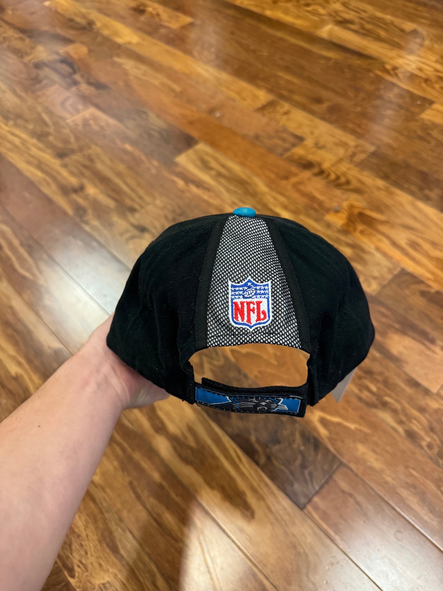 00s Carolina Panthers Sports Specialties Striped Hat (OS)