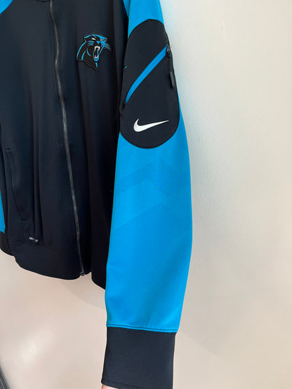 2013 Carolina Panthers Two Tone Dri Fit Zip Up Jacket (XL)