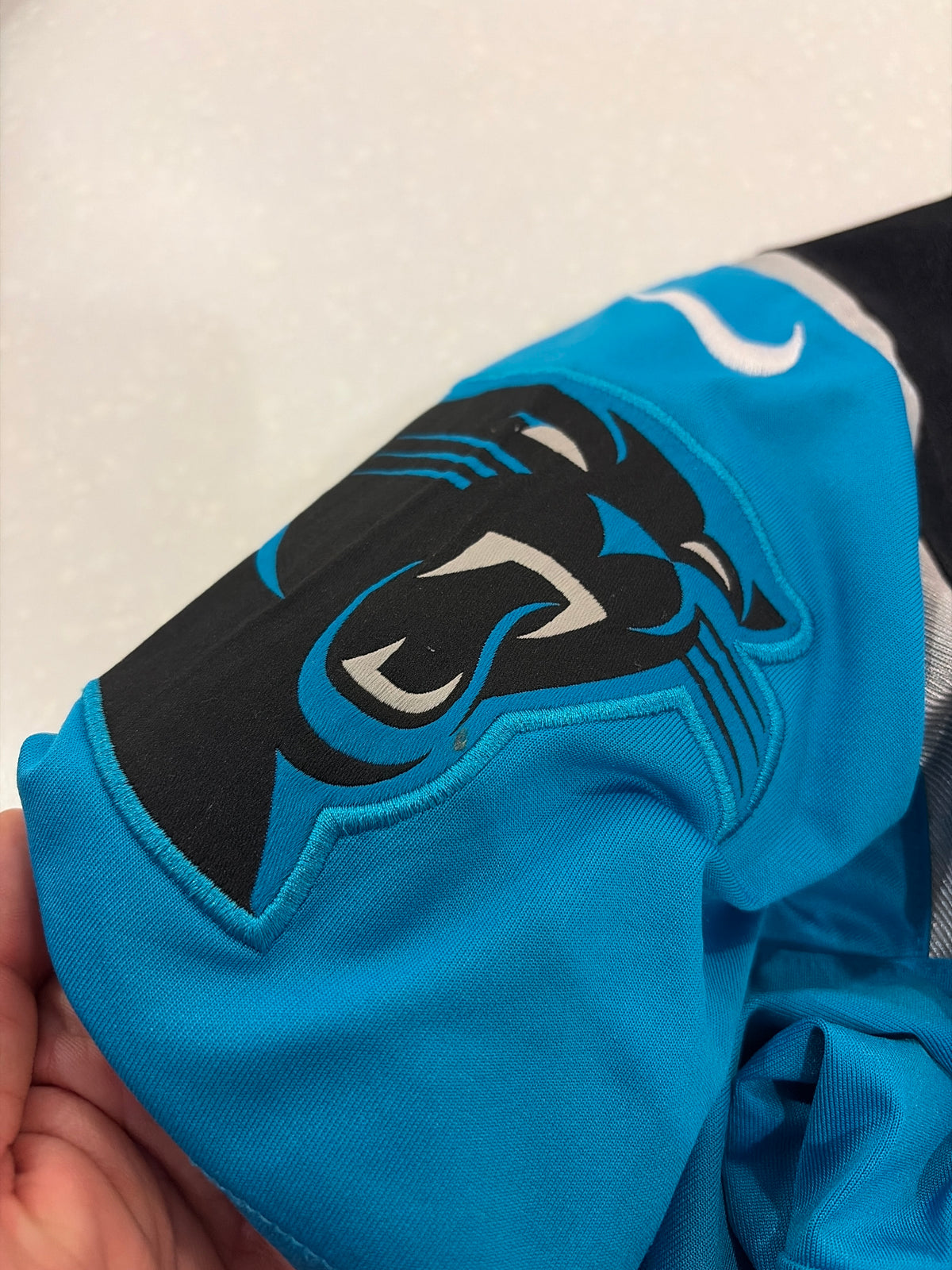 2012 Carolina Panthers Cam Newton Blue Nike Stitched Jersey (S)