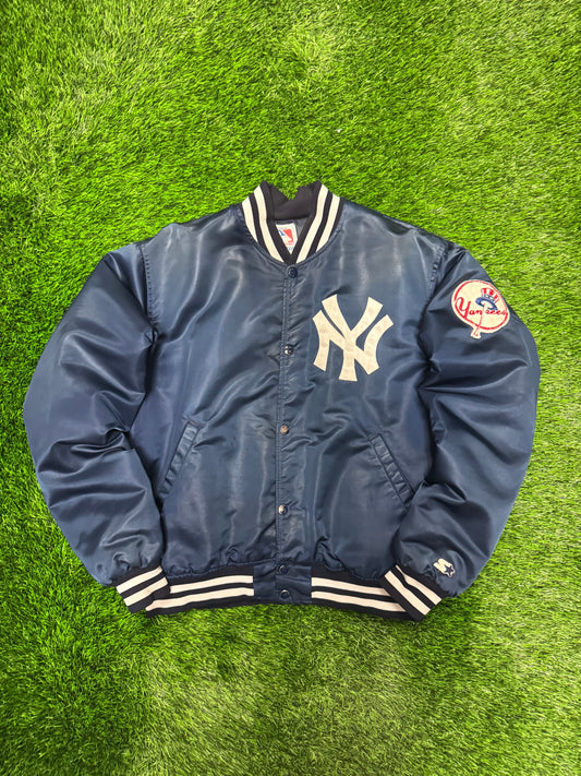 90s New York Yankees Starter Satin Jacket (L)