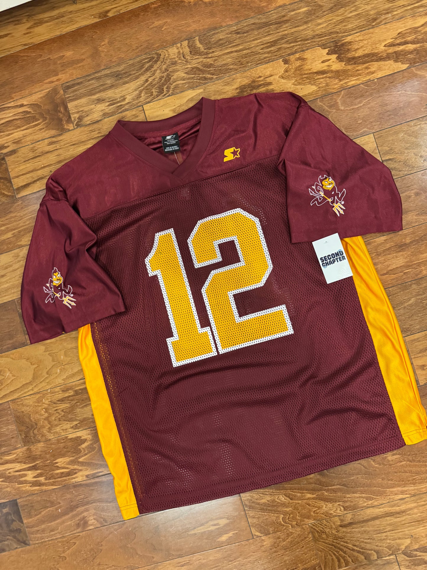 00s Arizona Sun Devils #12 Starter Football Jersey (XL)