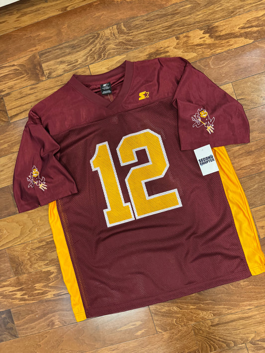 00s Arizona Sun Devils #12 Starter Football Jersey (XL)
