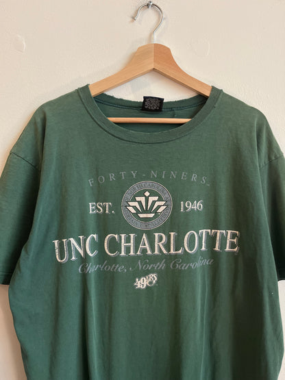 90s UNCC Charlotte Faded Galt Sand Tee (L)