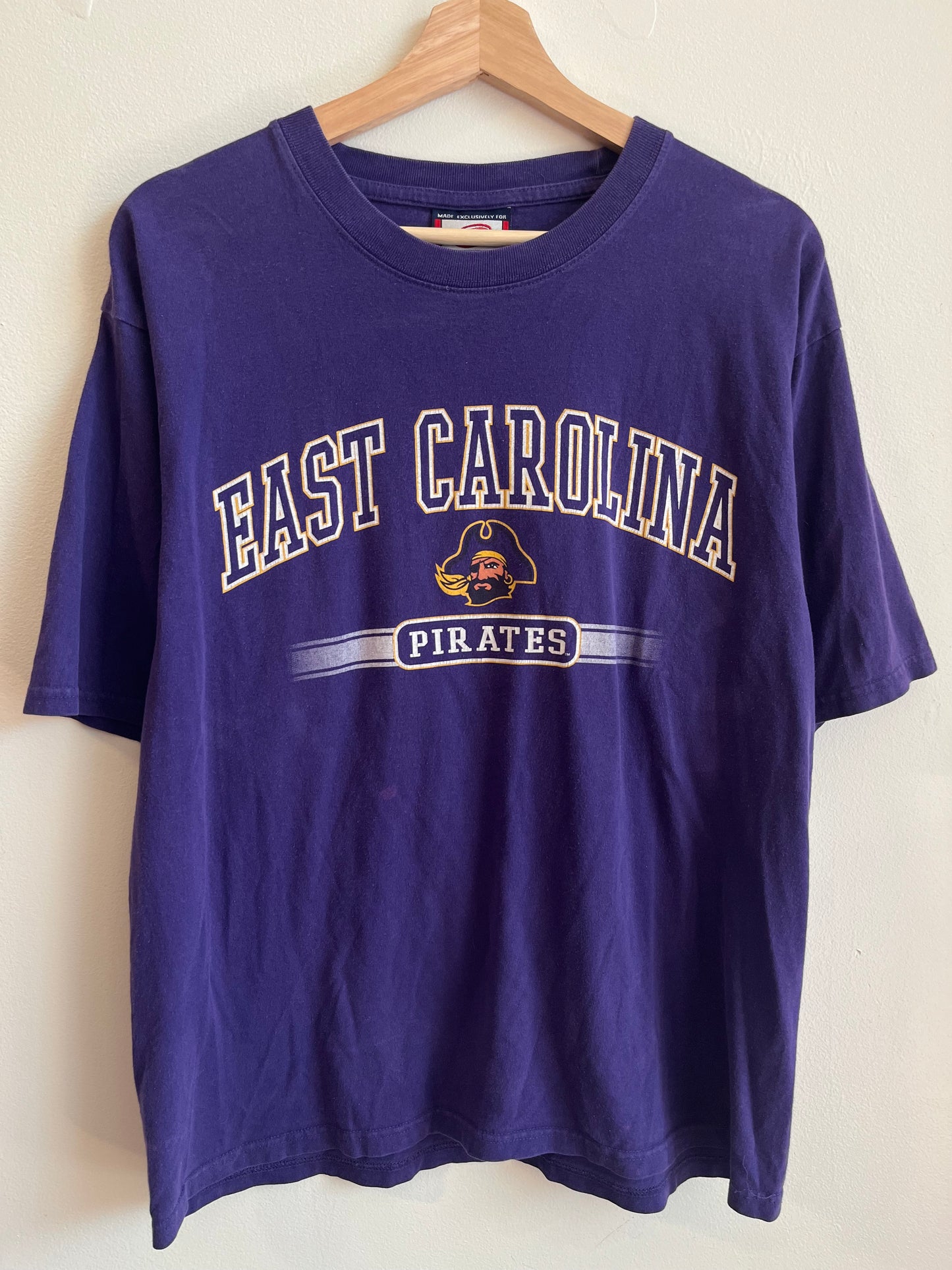 00s East Carolina (ECU) Cabre Sports Purple Tee (L)