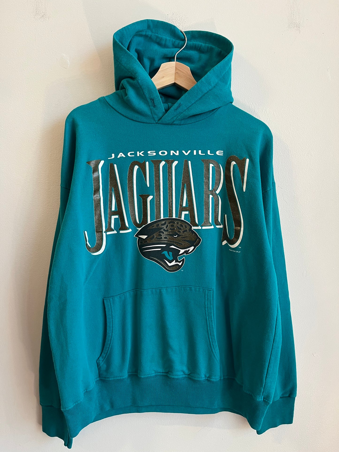 1996 Jacksonville Jaguars Vintage Teal Hoodie (L)