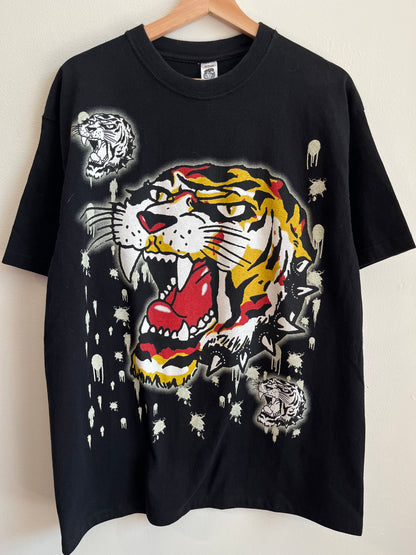 00s Ed Hardy Christian Audigier Tiger New York City Tee (L)