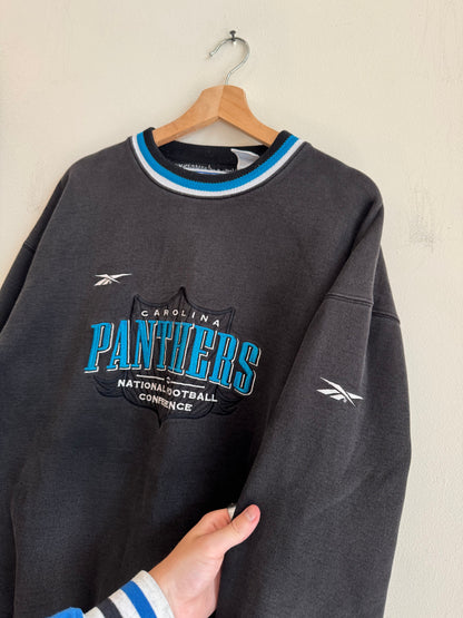 90s Carolina Panthers Reebok Pro Line Embroidered Crewneck (L)