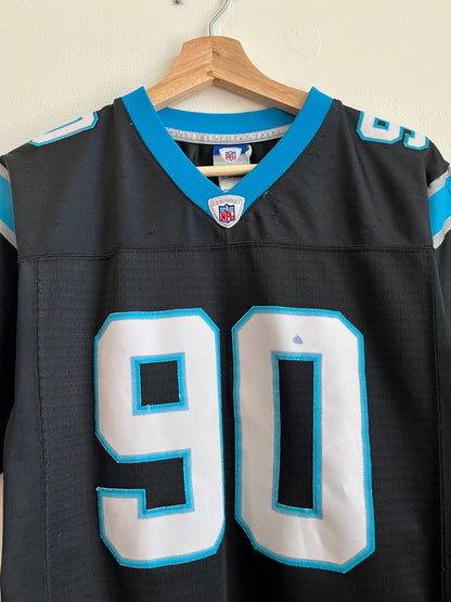 00s Carolina Panthers Julius Peppers Youth Jersey (Youth L)