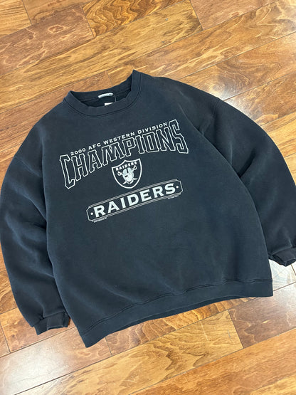 2000 Raiders AFC Division Champions Crewneck (L)
