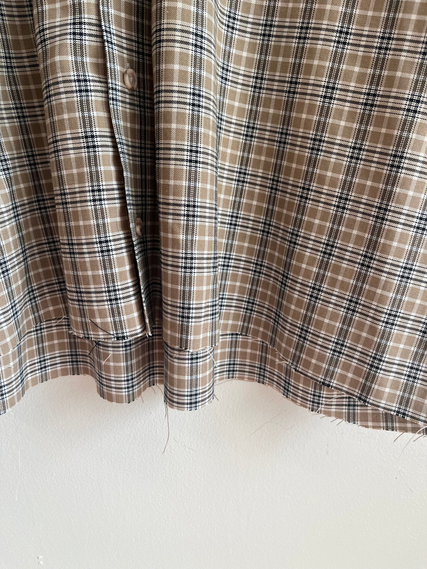 00s Croft & Barrow Cropped Essential Button Down Polo Shirt (XL)