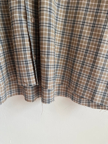00s Croft & Barrow Cropped Essential Button Down Polo Shirt (XL)