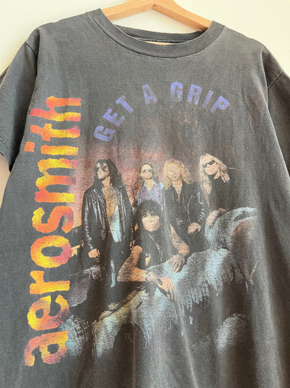 00s Aerosmith "Get A Grip" Faded Music Band Tee (L)