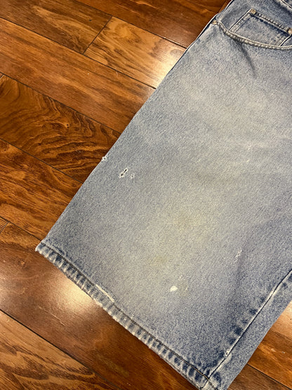 00s Webs Baggy Distressed Jean Shorts (34)