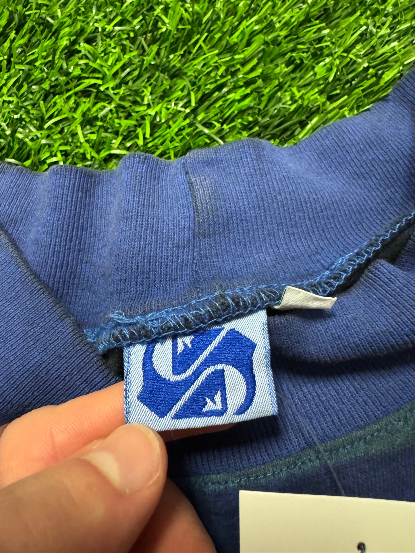 90s Quiksilver Striped Color Block Surf Long Sleeve Mock Shirt (L)