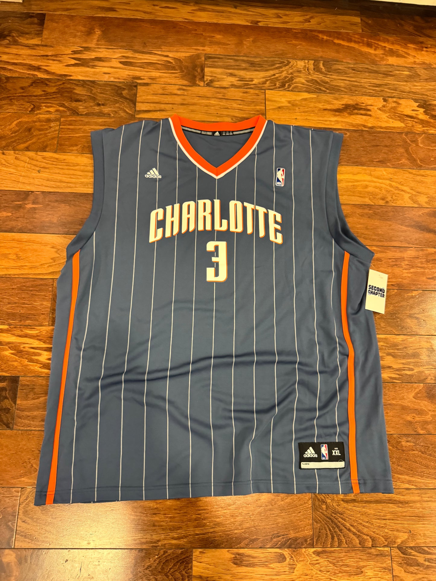 00s Gerald Wallace Charlotte Bobcats Jersey (XXL)