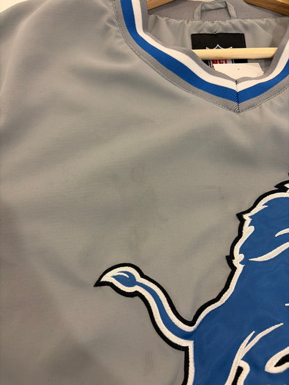 2010s Detroit Lions NFL Grey Windbreaker (XL)