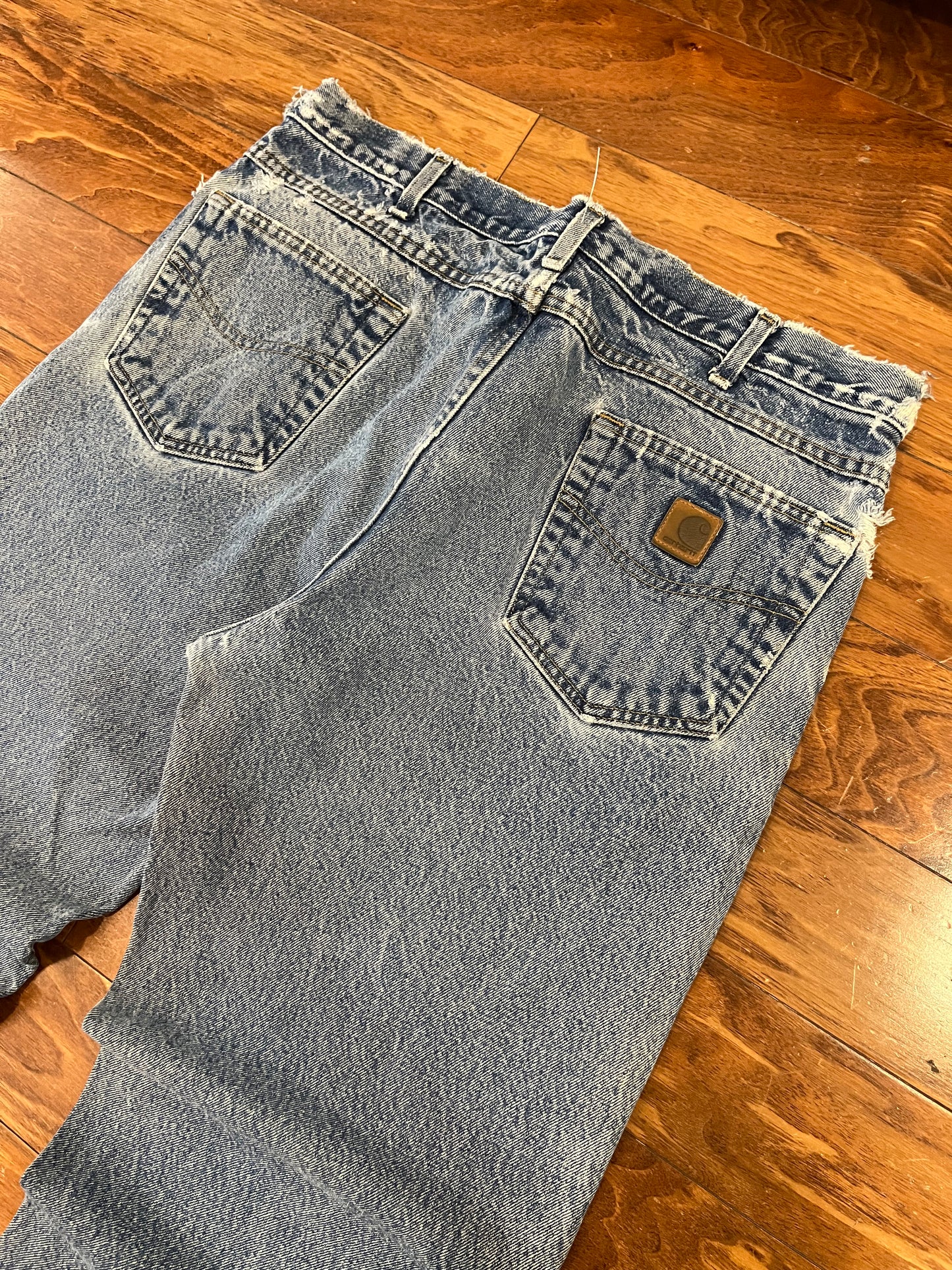 2008 Carhartt Distressed Blue Jeans (36 x 32)