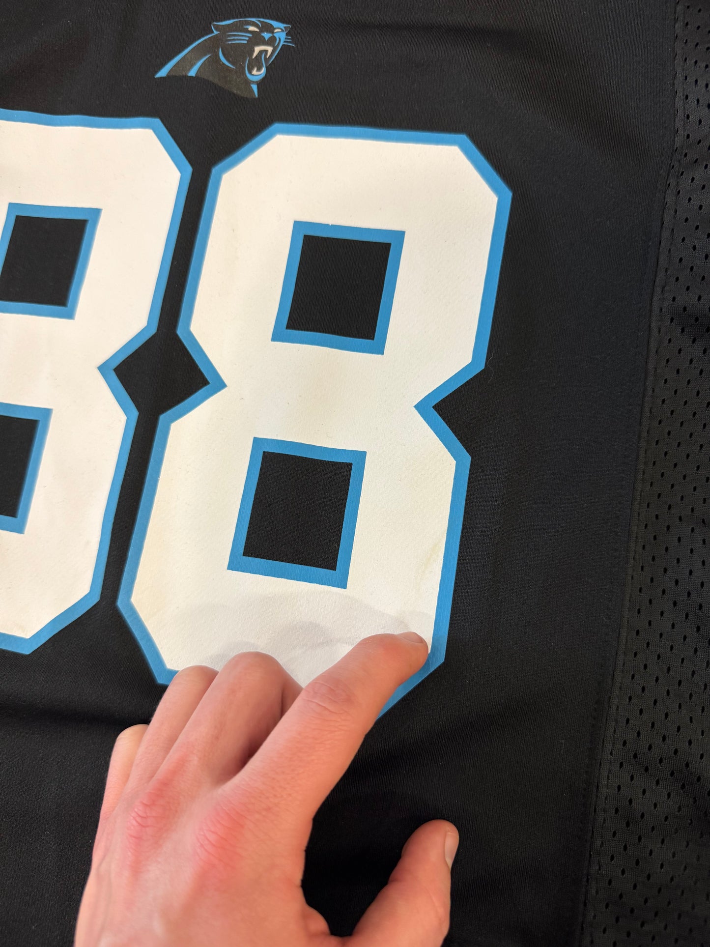 00s Carolina Panthers Greg Olsen Home Jersey (Youth M)