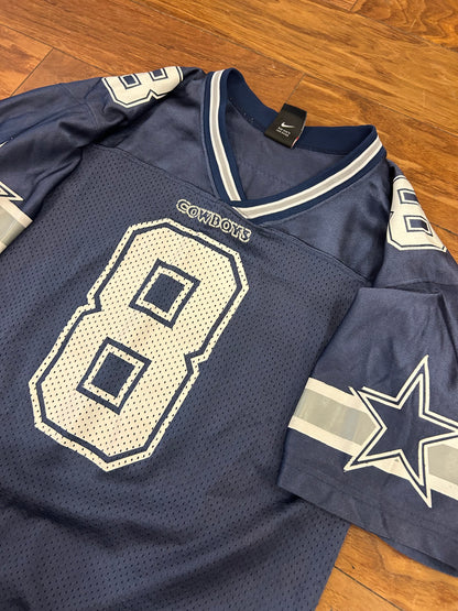 2000 Dallas Cowboys Troy Aikman #8 Vintage Nike NFL Jersey (Youth L)