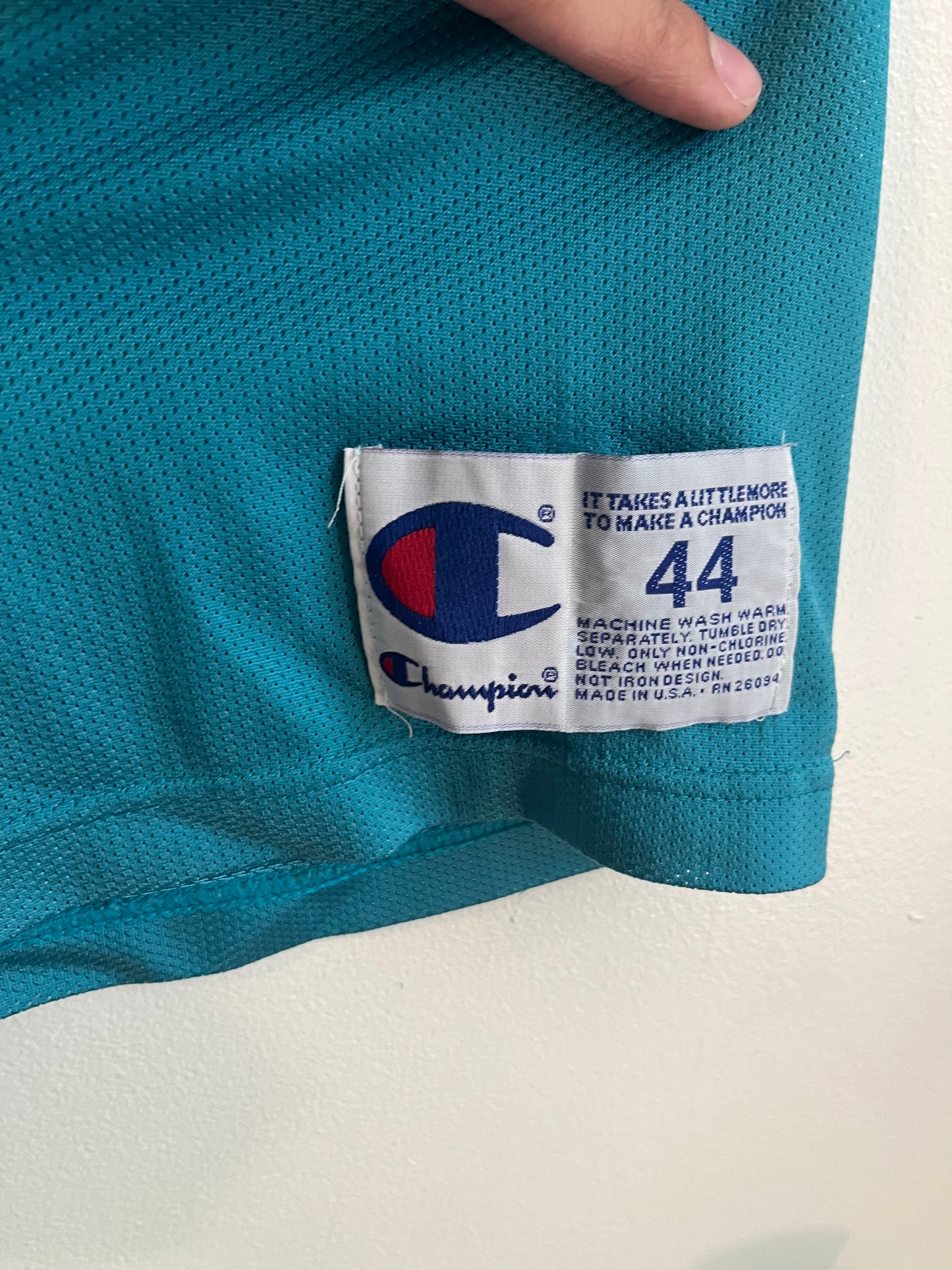 1990s Charlotte Hornets Alanzo Mourning Champion Jersey (M)