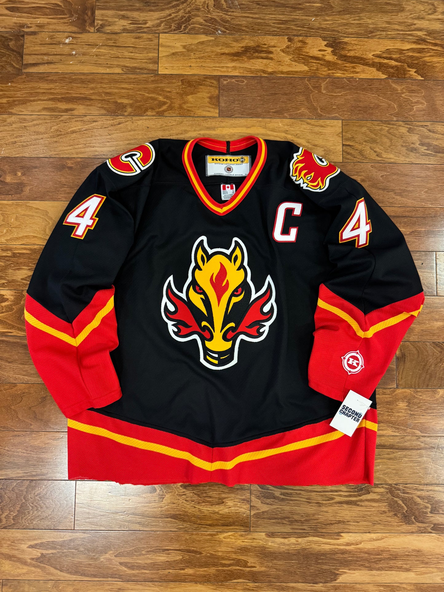 90s Calgary Flames Horsemen #4 Jersey (XL)