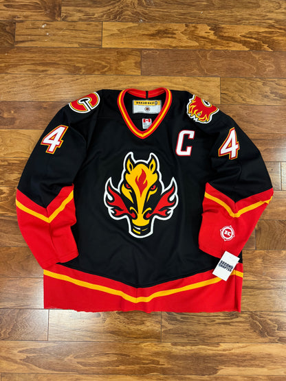 90s Calgary Flames Horsemen #4 Jersey (XL)