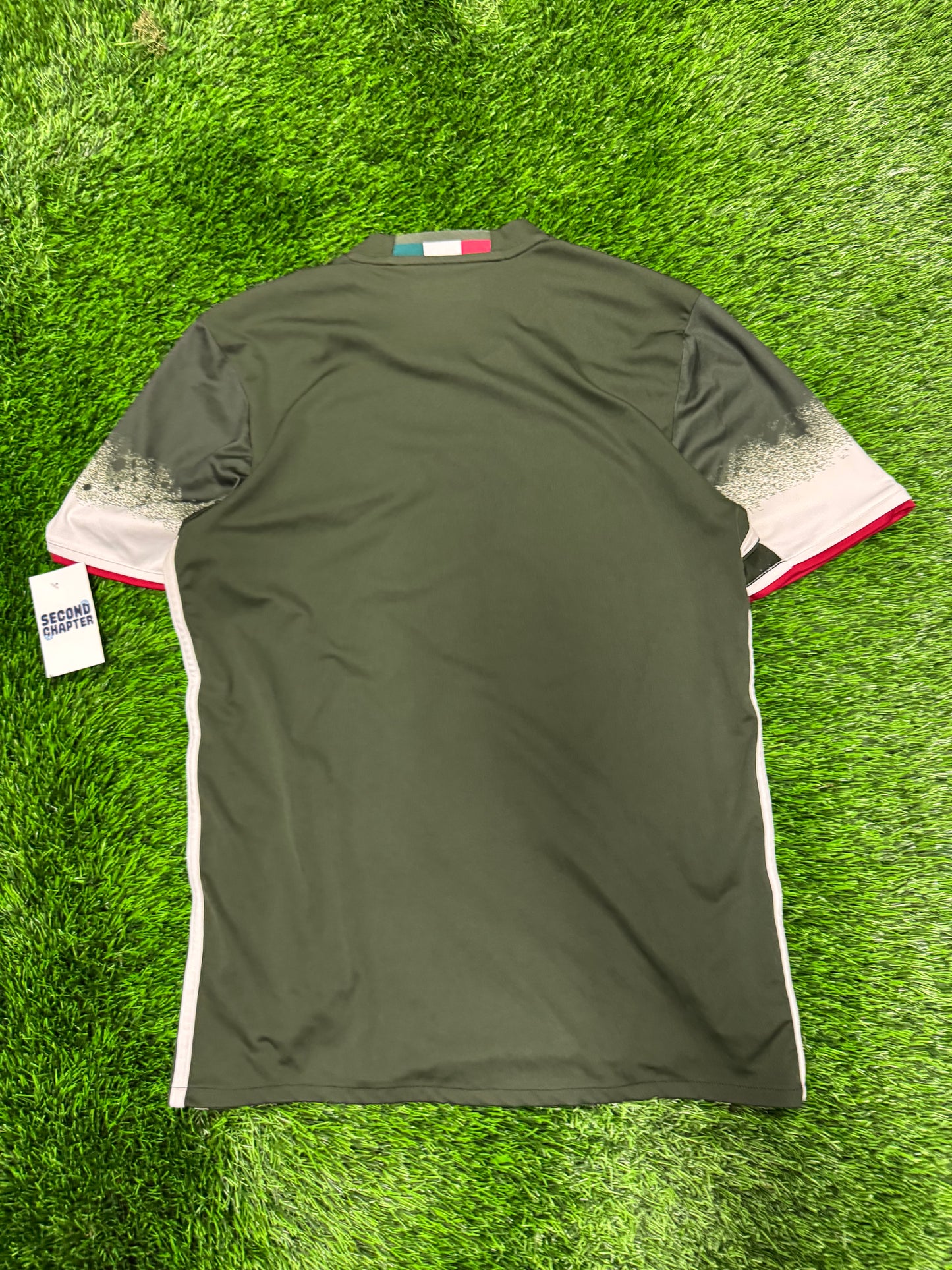 AC Milan Adidas Third Jersey Olive Green Fly Emirates 2016-17 Kit (M)