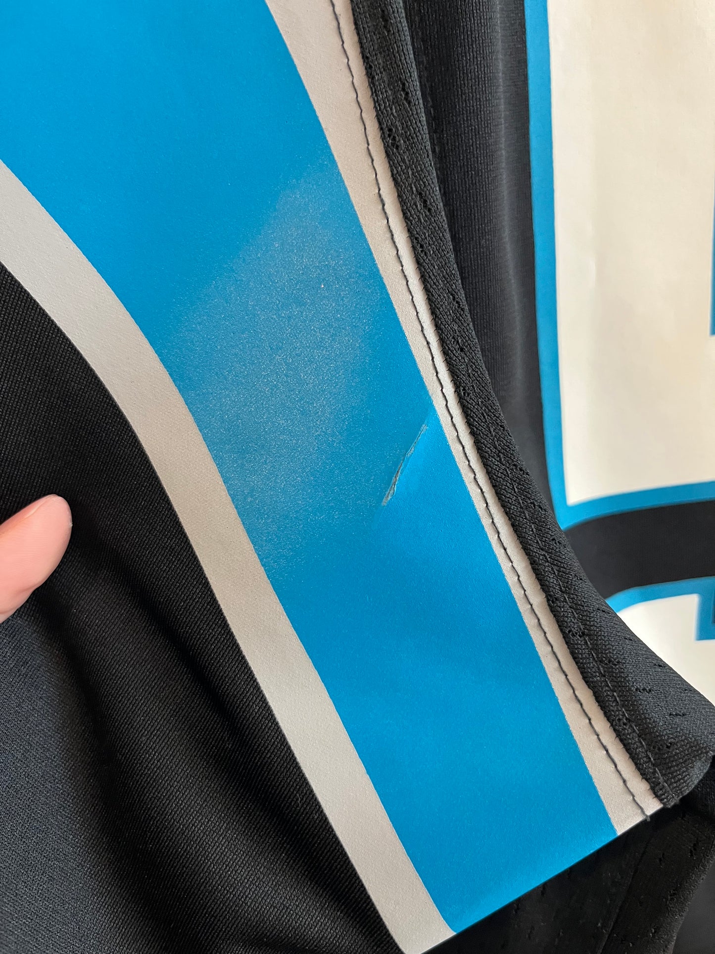 00s Carolina Panthers Jon Beason Home Nike Jersey (L)