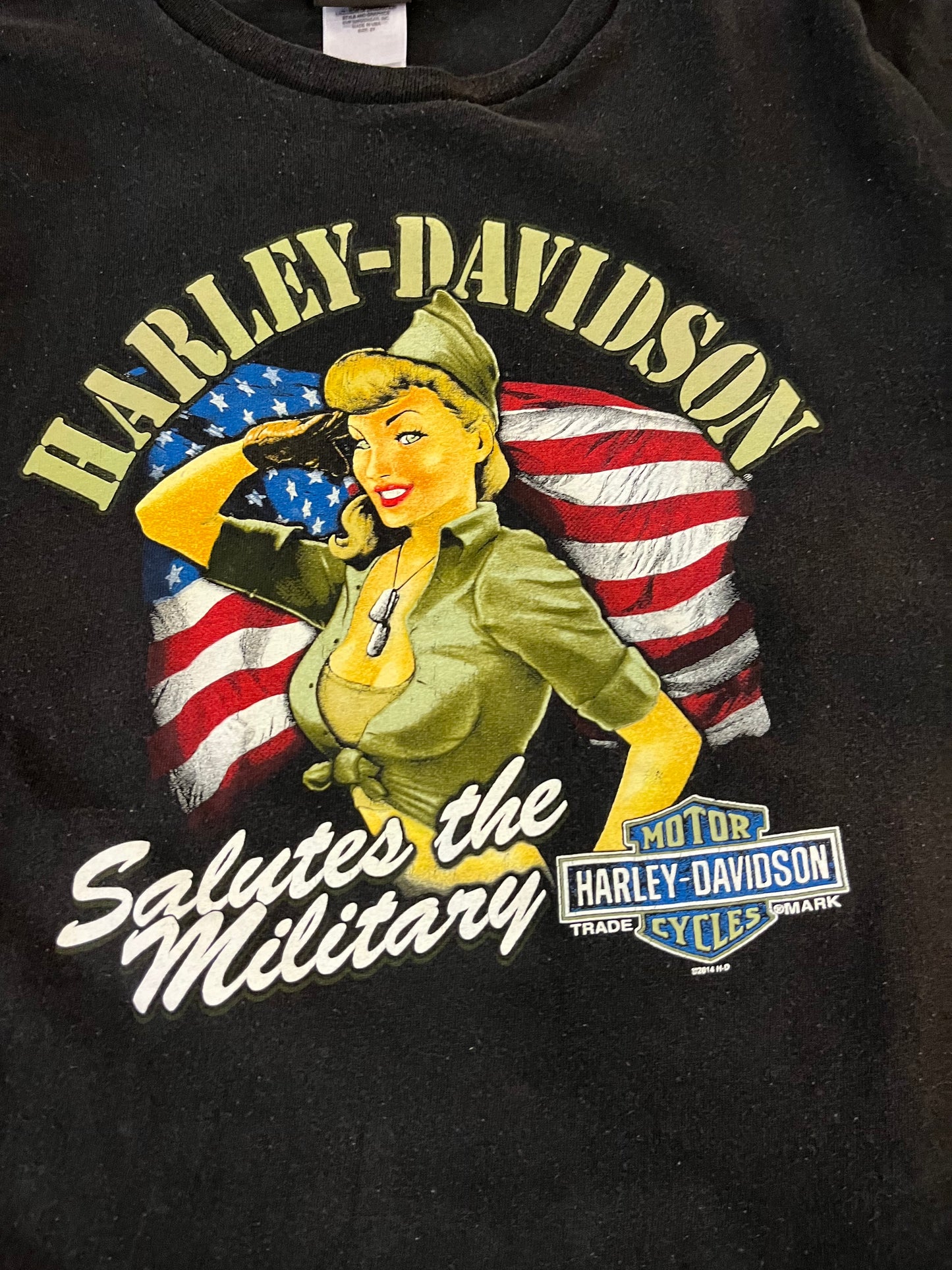 2014 Harley Davidson "Salutes The Military" Tee (XXL)