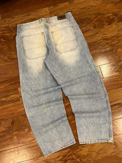 00s Royal Blue Baggy Blue Jeans (36 x 32)