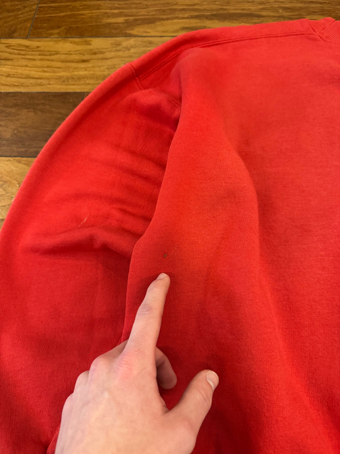 90s Nike Air Spell Out Red Vintage Crewneck (L)