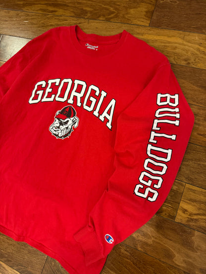 2010 Georgia Bulldogs Spell Out Champion Long-Sleeve Shirt (L)