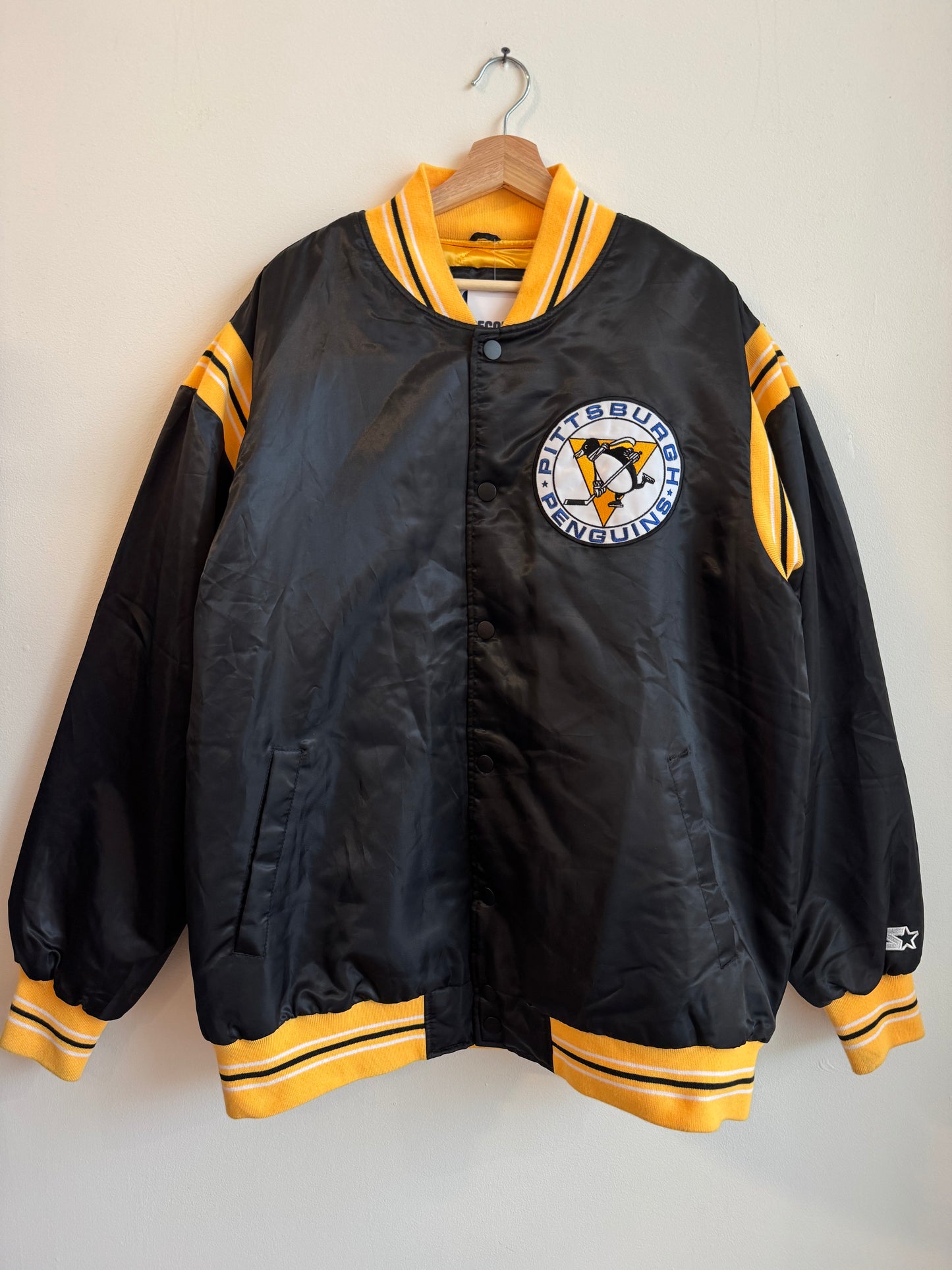 00s Pittsburgh Penguins Starter Satin Jacket (XXL)