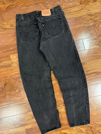 1993 Levi's 550 Faded Black Jeans (32 x 32)