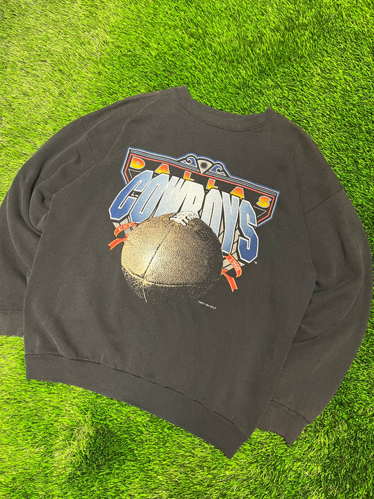 1994 Dallas Cowboys Spell Out Graphic Crewneck (L)