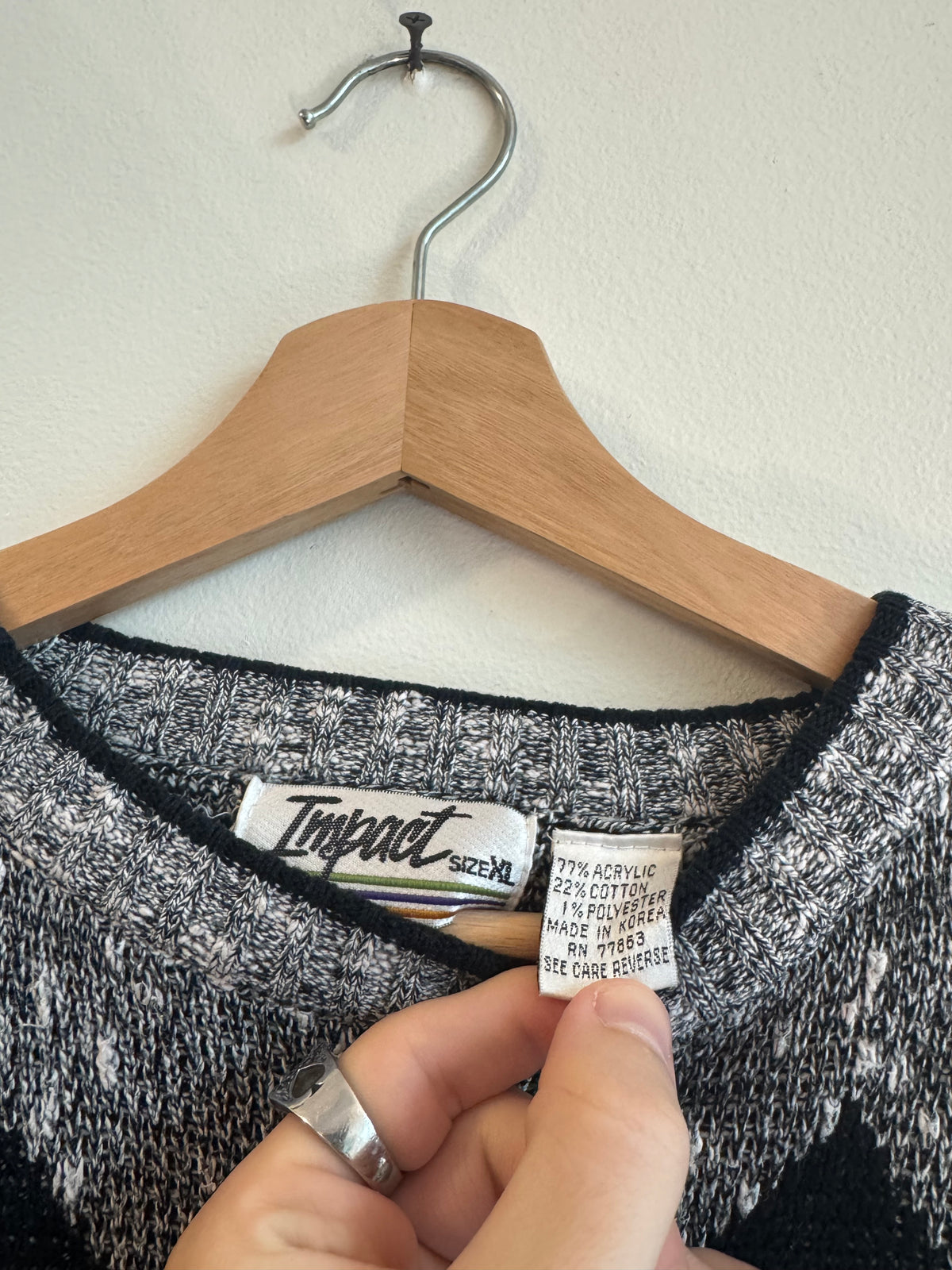 90s Impact Geometric Vintage Sweater (L)