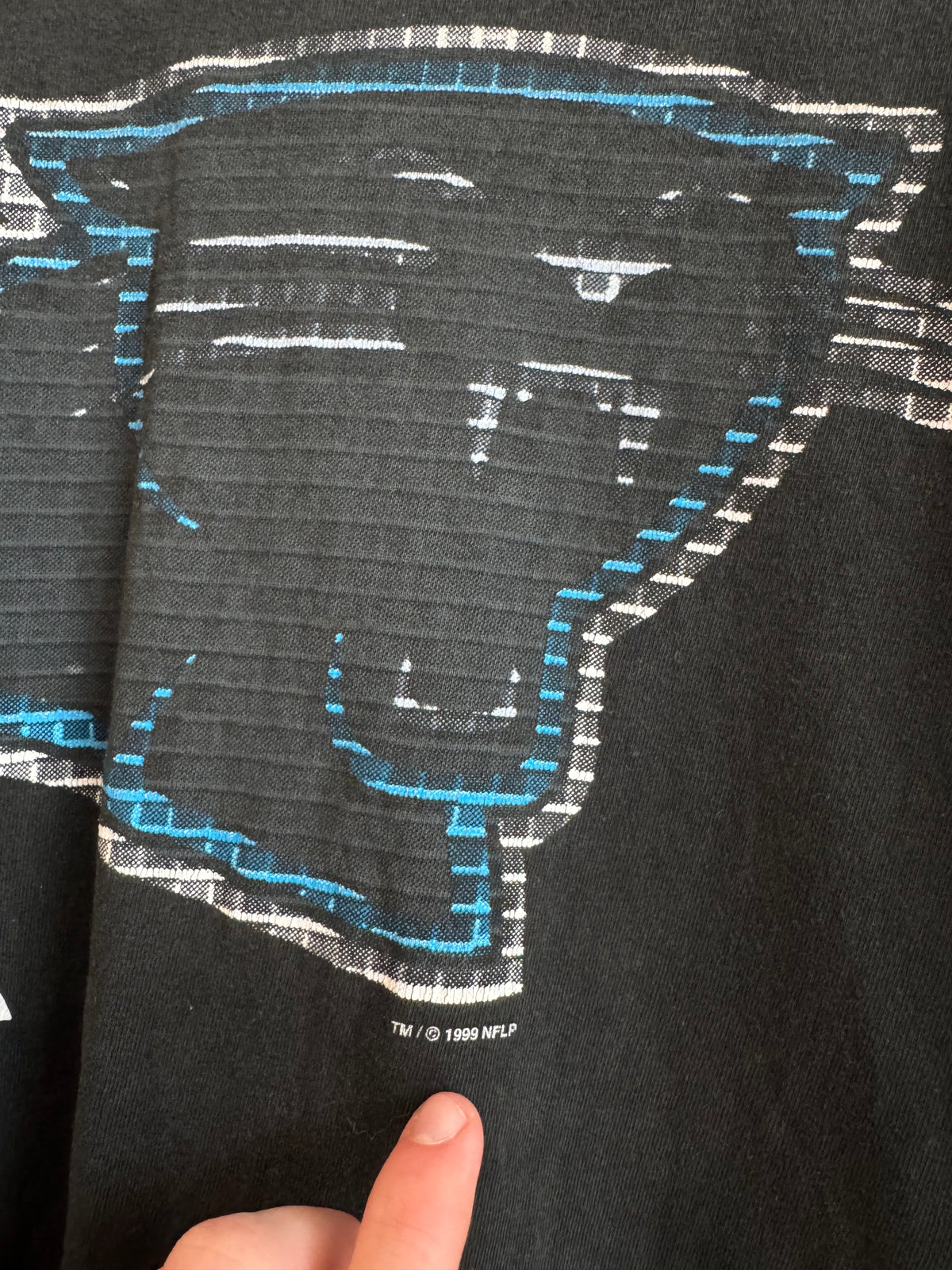 1999 Carolina Panthers Faded Logo Tee (L)