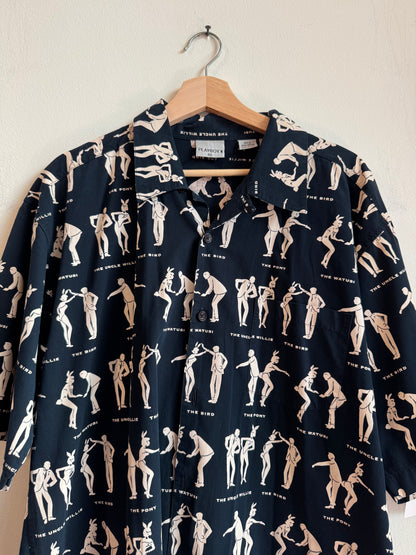 00s Playboy SS AOP Button Up Shirt (XL)
