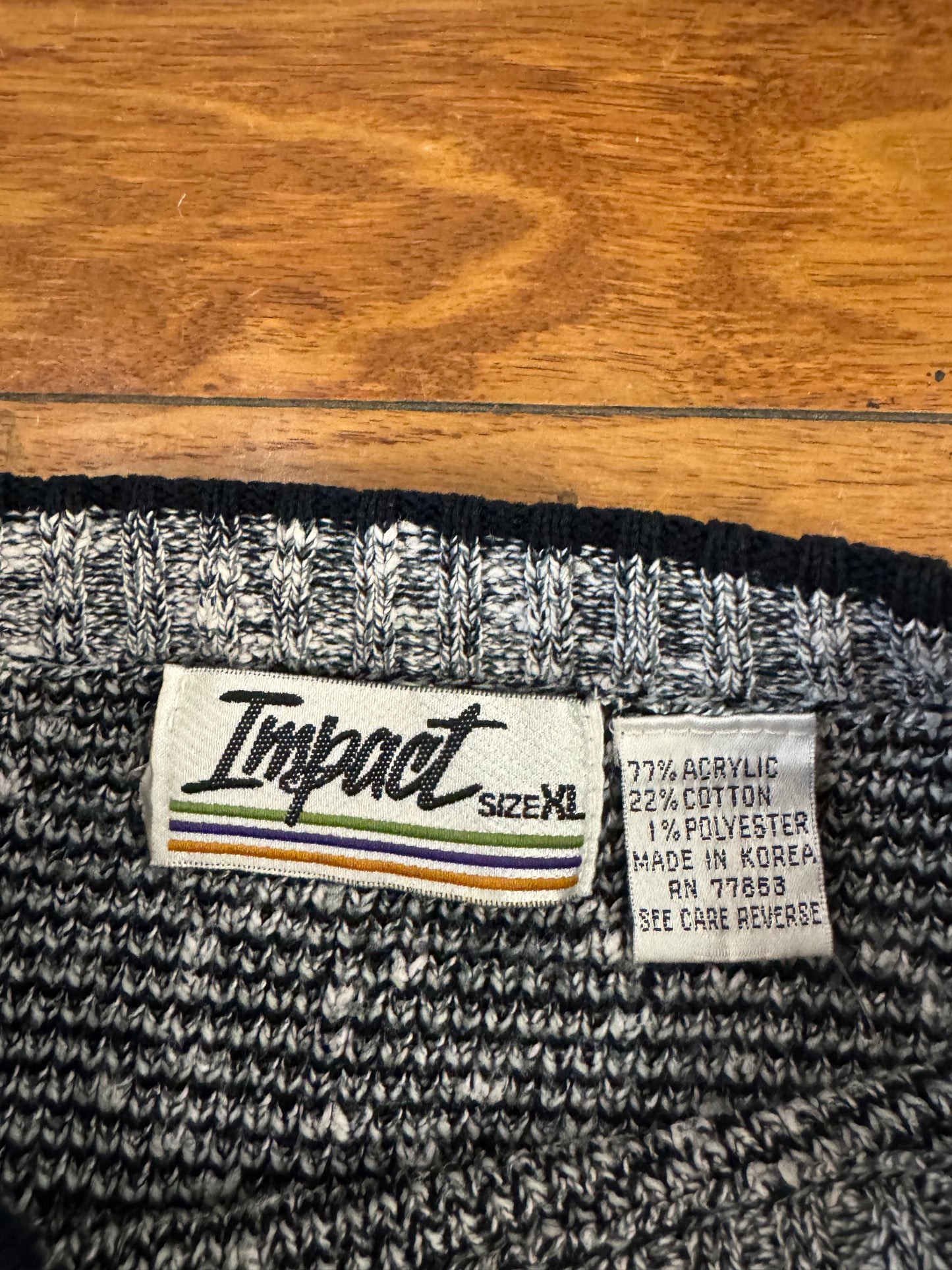 90s Impact Geometric Vintage Sweater (L)