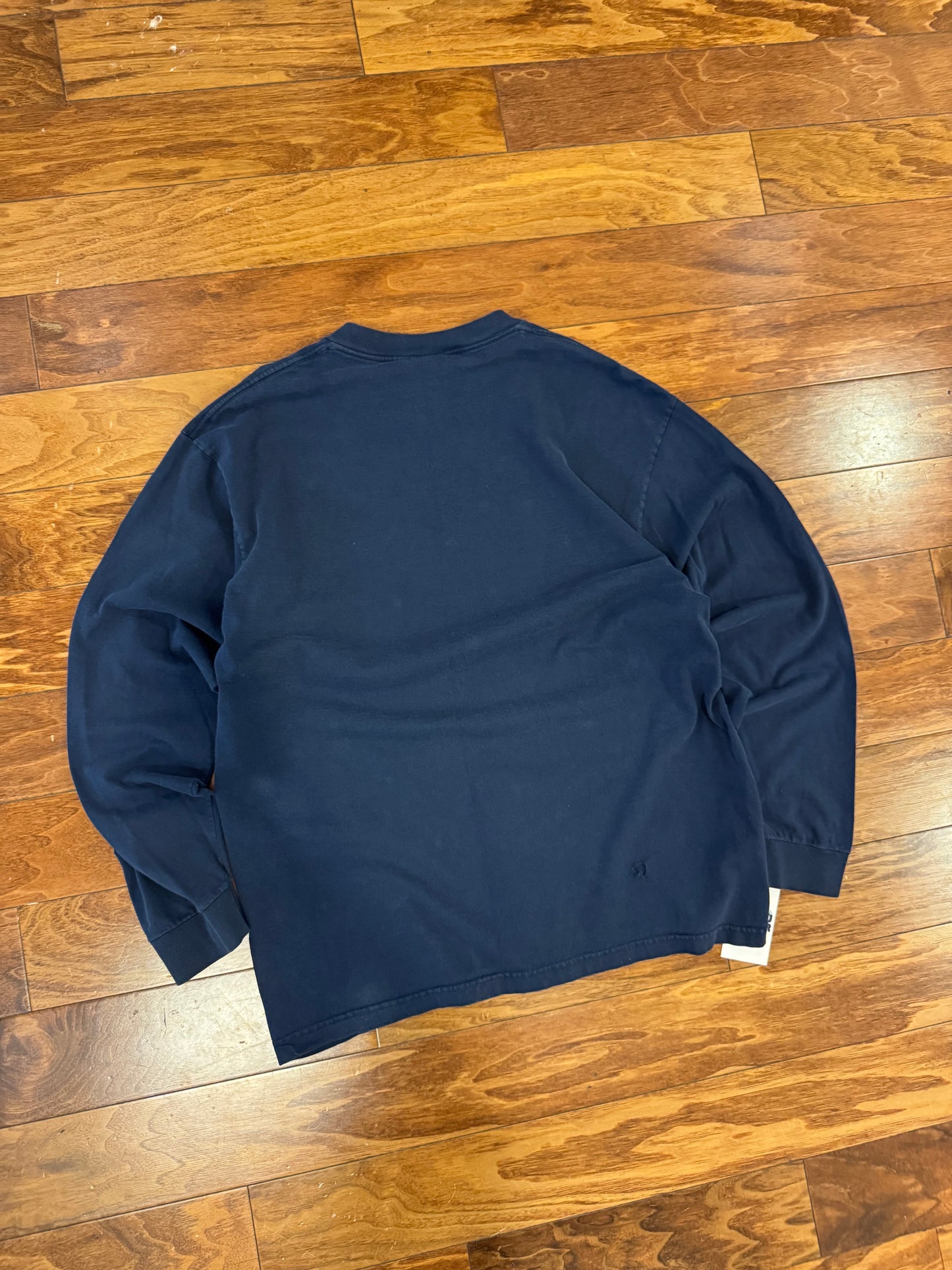 90s Nike Double Swoosh Navy Long Sleeve (L)