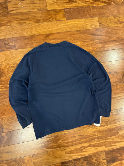 90s Nike Double Swoosh Navy Long Sleeve (L)