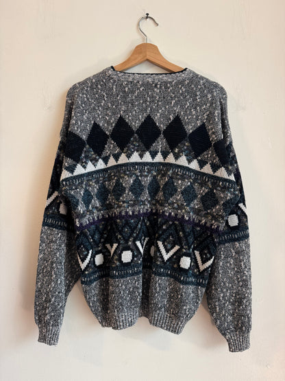 90s Impact Geometric Vintage Sweater (L)
