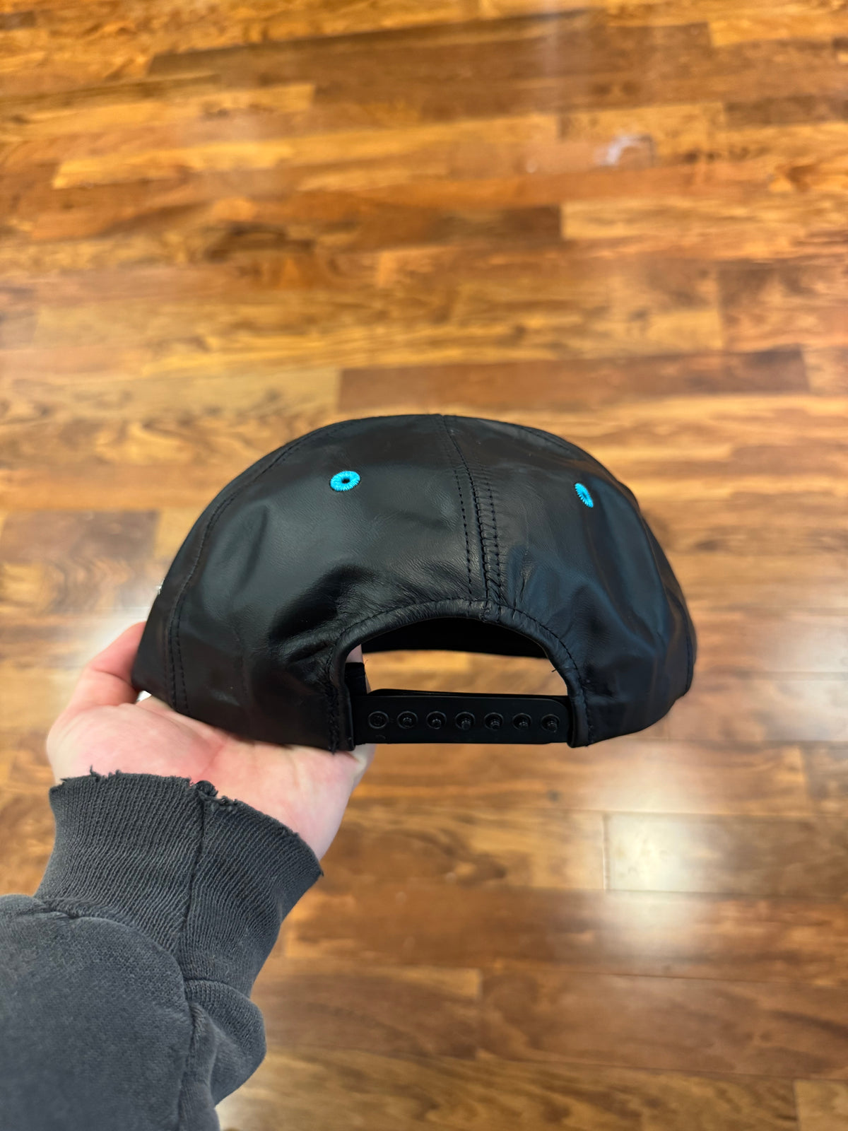 90s Carolina Panthers NFL Genuine Leather Deadstock Hat (OS)