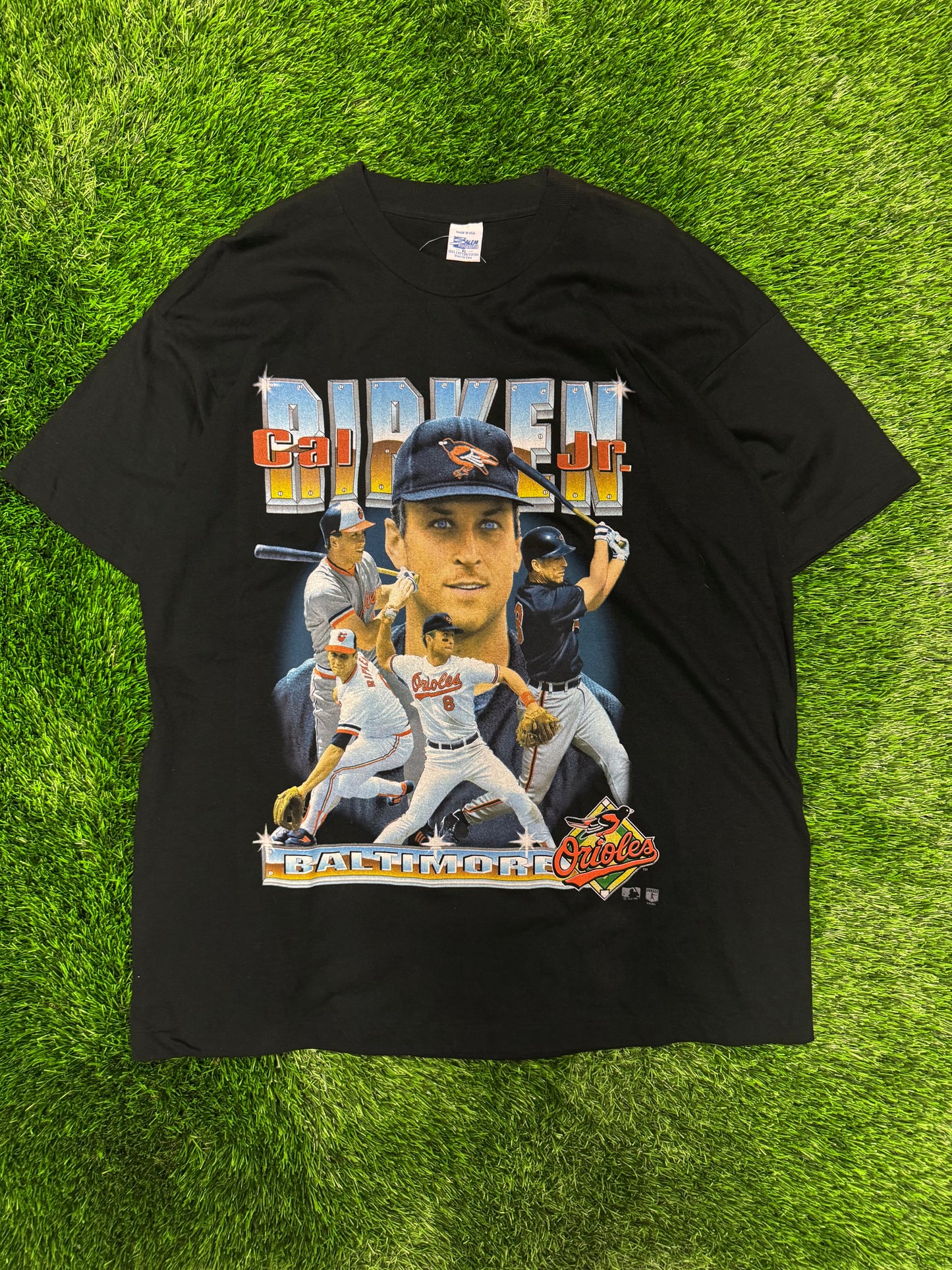 1995 Cal Ripken Jr. Salem Baltimore Orioles Deadstock Vintage MLB Tee (XL)